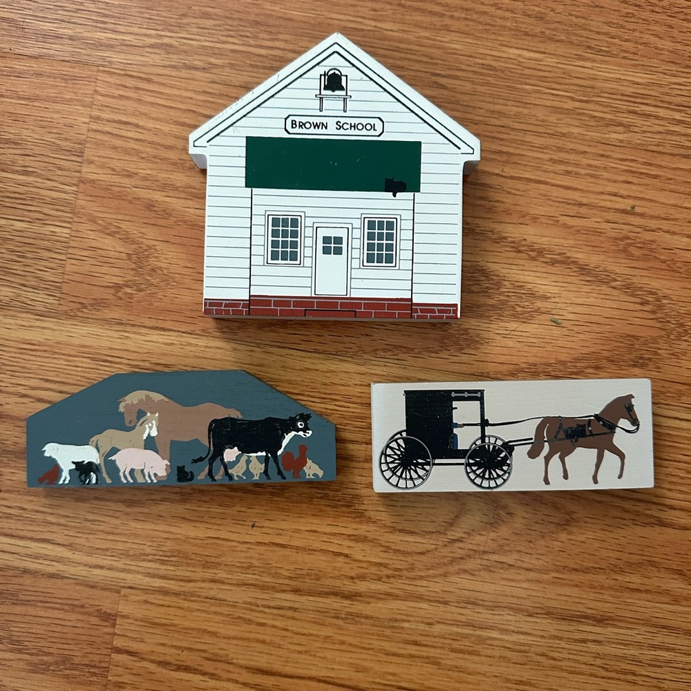 Vintage Ohio Amish Series Cat’s Meow 1991 - Brown School